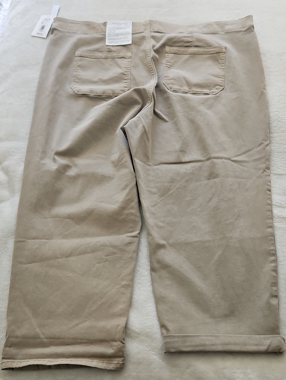 Westbound High Rise Slim Leg Cropped Pant W/ Lots Of Stretch: Portabella: 20W - Picture 5 of 15